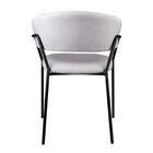 Kit 04 Cadeiras Para Sala De Jantar Com Braços Estofado Base