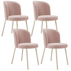 Kit 04 Cadeiras Para Sala De Jantar Cozinha Estofada Gavi Are