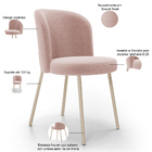 Kit 04 Cadeiras Para Sala De Jantar Cozinha Estofada Gavi Are