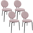 Kit 04 Cadeiras Para Sala De Jantar Cozinha Évora L02 Suede R