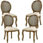 Kit 04 Cadeiras Para Sala De Jantar Cozinha Isla Provençal Or