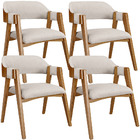 Kit 04 Cadeiras Para Sala De Jantar E Estar Living Estofada S