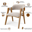 Kit 04 Cadeiras Para Sala De Jantar E Estar Living Estofada S