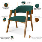 Kit 04 Cadeiras Para Sala De Jantar E Estar Living Estofada S