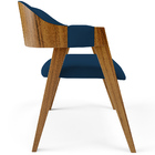 Kit 04 Cadeiras Para Sala De Jantar E Estar Living Estofada S