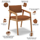 Kit 04 Cadeiras Para Sala De Jantar Estar Living Giorgia L02