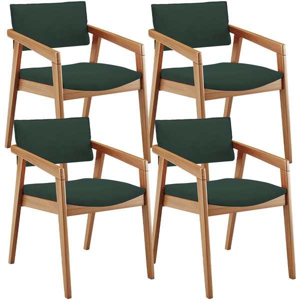 Kit 04 Cadeiras Para Sala De Jantar Estar Living Giorgia L02