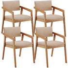 Kit 04 Cadeiras Para Sala De Jantar Estar Living Giorgia L02