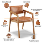 Kit 04 Cadeiras Para Sala De Jantar Estar Living Giorgia L02