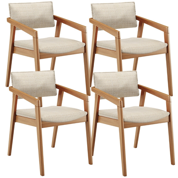 Kit 04 Cadeiras Para Sala De Jantar Estar Living Giorgia L02