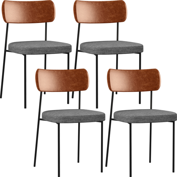 Kit 04 Cadeiras Para Sala De Jantar Melina L02 Couríssimo Cam