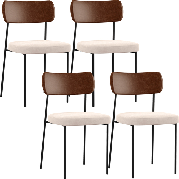 Kit 04 Cadeiras Para Sala De Jantar Melina L02 Couríssimo Mar