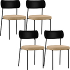 Kit 04 Cadeiras Para Sala De Jantar Melina L02 Couríssimo Pre
