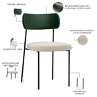 Kit 04 Cadeiras Para Sala De Jantar Melina L02 Facto Verde Mu
