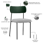 Kit 04 Cadeiras Para Sala De Jantar Melina L02 Facto Verde Mu