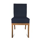 Kit 04 Cadeiras Para Sala De Jantar Paris Pés Palito Suede Az