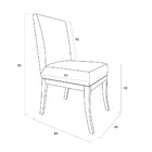 Kit 04 Cadeiras Para Sala De Jantar Paris Pés Palito Suede Ma