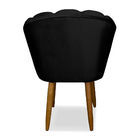 Kit 04 Cadeiras Pétala Para Sala De Jantar Pés Palito Veludo