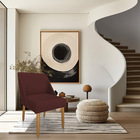 Kit 04 Cadeiras Poltona Juliana Suede Marsala Pés Palito Cast