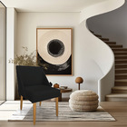 Kit 04 Cadeiras Poltrona Juliana Suede Pés Palito Castanho -