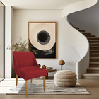 Kit 04 Cadeiras Poltrona Juliana Suede Pés Palito Castanho -