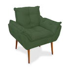 Kit 04 Cadeiras Poltronas De Luxo Opala Sala, Quarto Verde