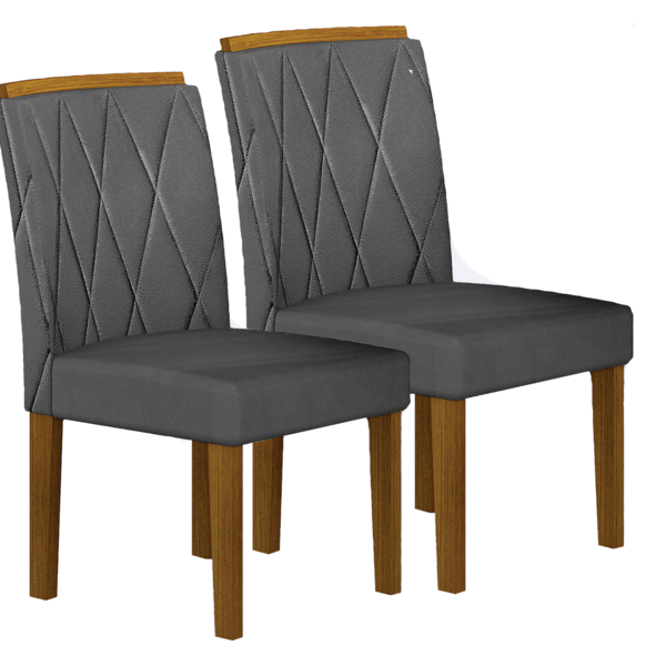 Kit 04 Cadeiras Sala De Jantar Lorena Madeira Moveis Leifer F