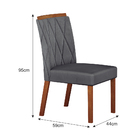 Kit 04 Cadeiras Sala De Jantar Lorena Madeira Moveis Leifer F