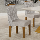 Kit 04 Cadeiras Sala De Jantar Perola Madeira Moveis Leifer F