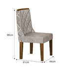 Kit 04 Cadeiras Sala De Jantar Perola Madeira Moveis Leifer F