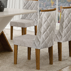 Kit 04 Cadeiras Sala De Jantar Perola Madeira Moveis Leifer F