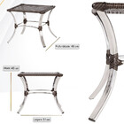 Kit 04 Cadeiras Tóquio De Área Em Alumínio E Fibra Sintética