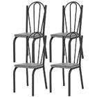 Kit 04 Cadeiras Tubular 121 Assento Platina