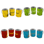 Kit 04 Canecas Harry Potter - Casas Hogwarts Quadribol