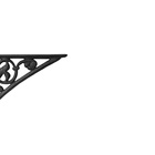 Kit 04 Cantoneiras N01 Em Ferro Fundido Cor Preto Em Hera