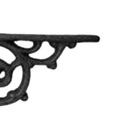 Kit 04 Cantoneiras N04 Em Ferro Fundido Cor Preto Em Hera