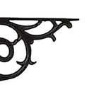 Kit 04 Cantoneiras N09 Em Ferro Fundido Cor Preto Em Hera