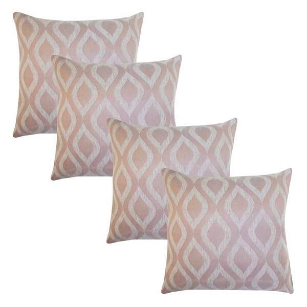 Kit 04 Capas De Almofada Em Jacquard/linho Prisma 45cm X 45cm