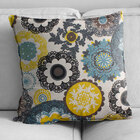 Kit 04 Capas Para Almofada Tecido Estampado Mandala Azul D24