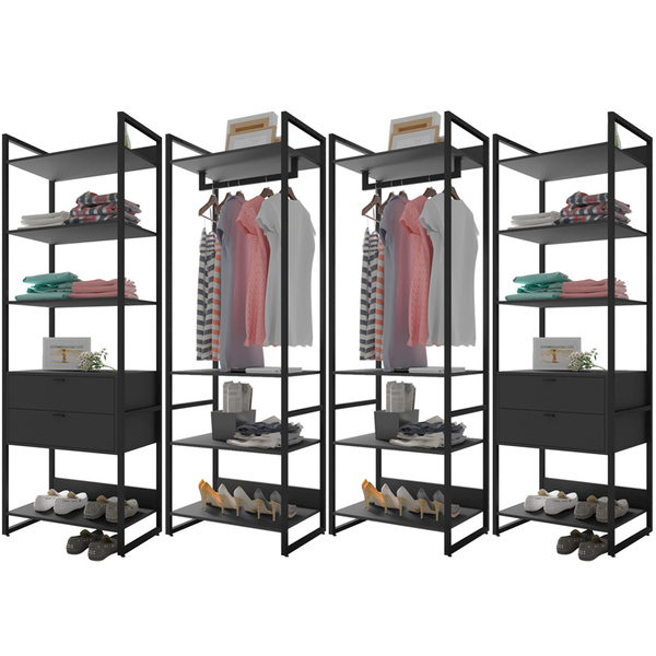 Kit 04 Closets Guarda Roupa Industrial Modulado 04 Gavetas 21