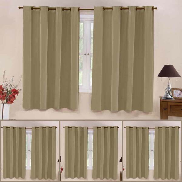 Kit 04 Cortinas Blackout Corta Luz Pvc 220cm X 130cm - Castor