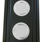 Kit 04 Esteira Decorativa Laqueada Sofá Copo Alumínio Preto