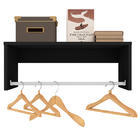 Kit 04 Nichos Suspenso Dakar Com Cabideiro Preto L06 - D'rossi