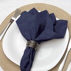 Kit 04 Peças Guardanapo De Boca - Azul Taurus