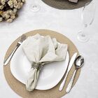 Kit 04 Peças Guardanapo De Boca Kacyumara 200 Fios - Perola