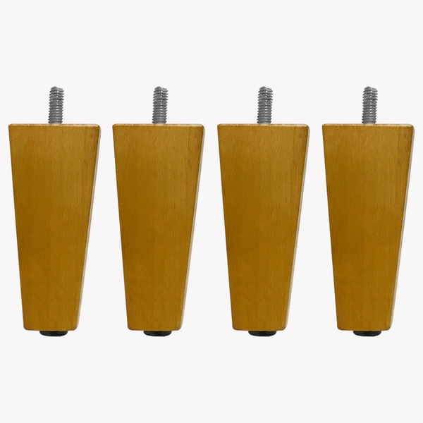 Kit 04 Pés Chanfrado Castanho 20 Cm  D10 - D'rossi