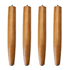 Kit 04 Pés Palito Castanho 25 Cm  D10 - D'rossi