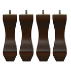 Kit 04 Pés Retro Tabaco 20 Cm  D10 - D'rossi