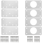 Kit 04 Placas Para Reparo De Porta Dobradiça Armário Mdf Rtg