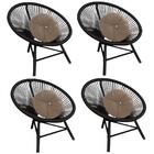 Kit 04 Poltrona Cadeira Corino Bege